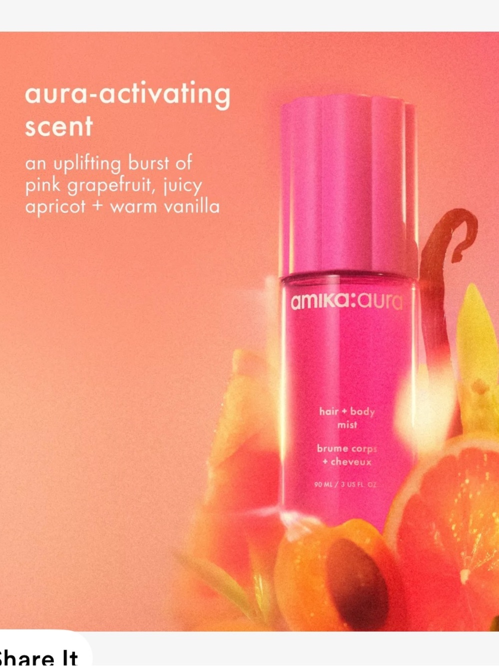 amika: aura Pink Hair + Body Mist